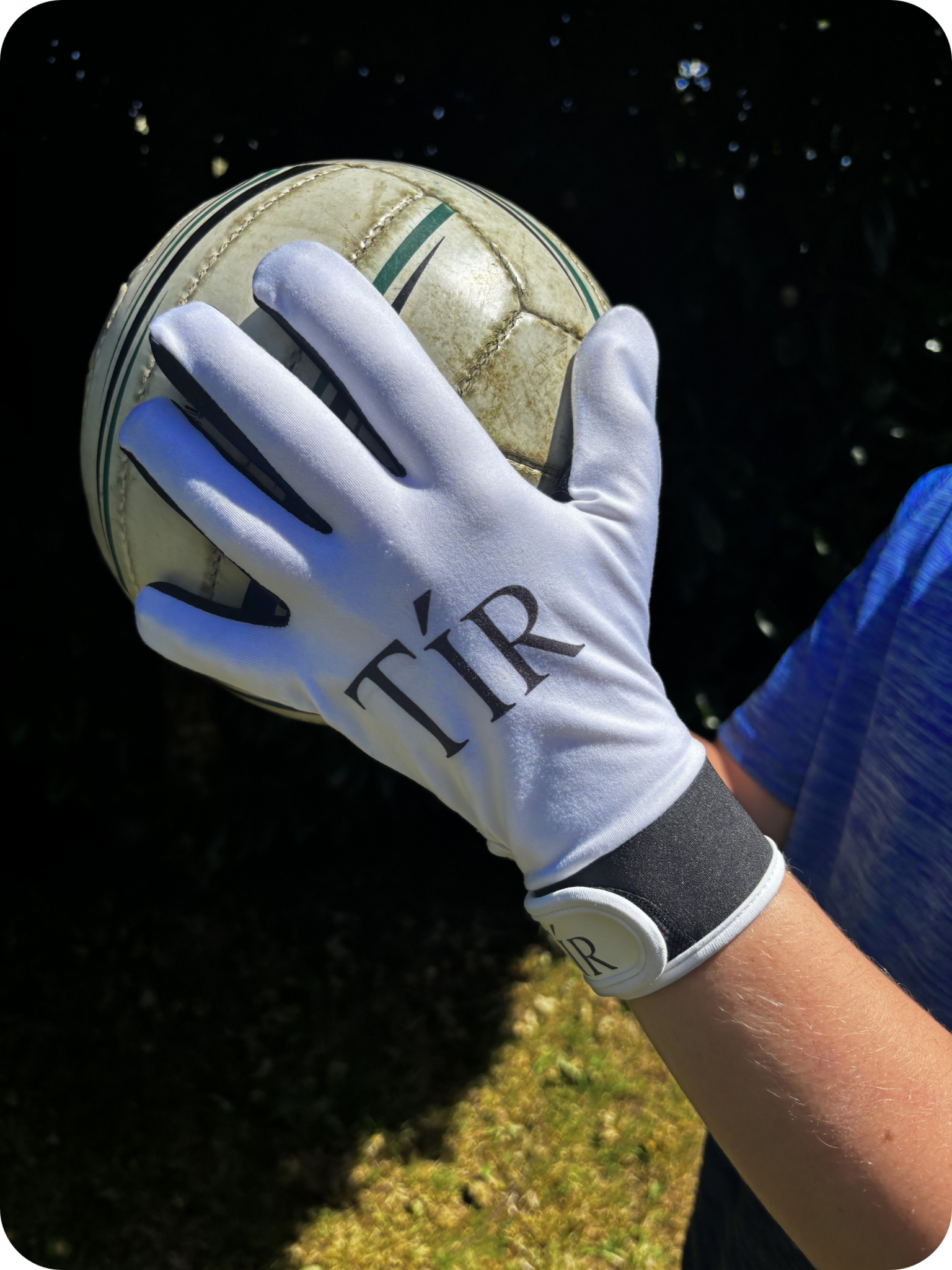 White Gaelic Football Gloves